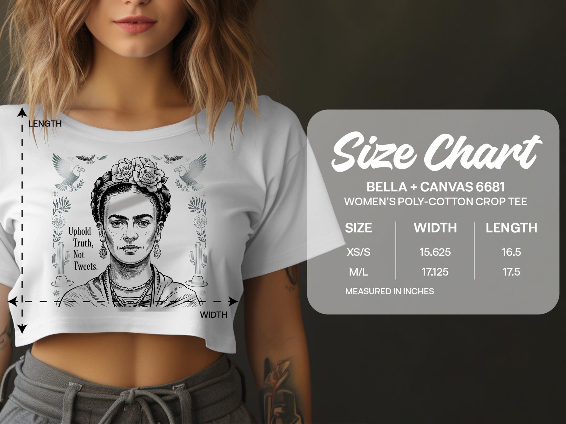 Uphold Truth Not Tweets Women's Crop Tee product