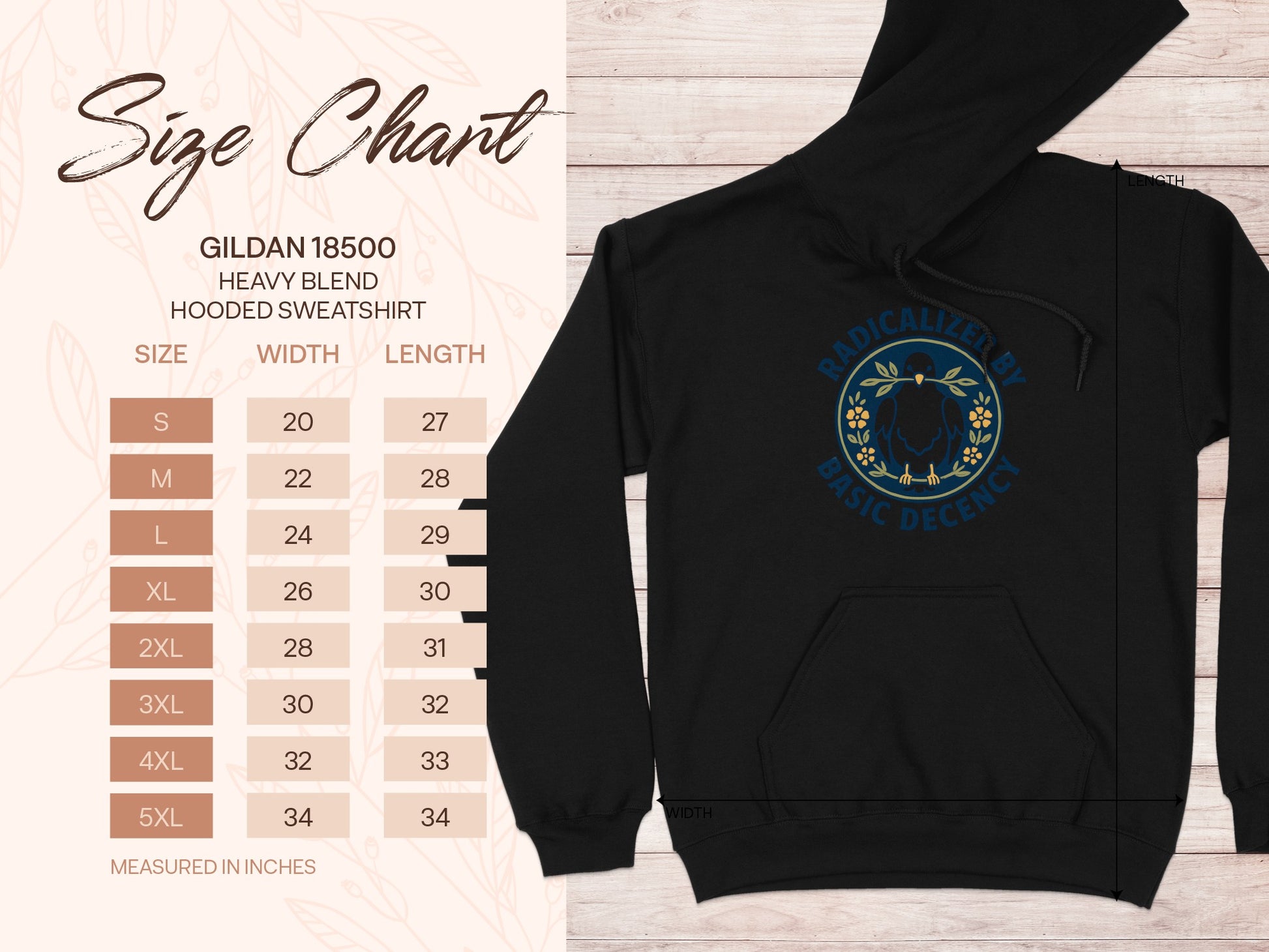 Radicalized By Basic Decency Hooded Sweatshirt product