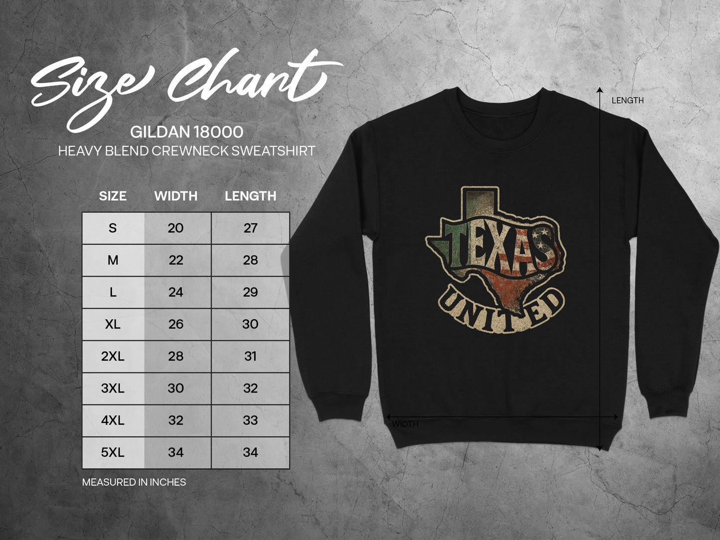 Texas United Black Printed Crewneck Sweatshirt product