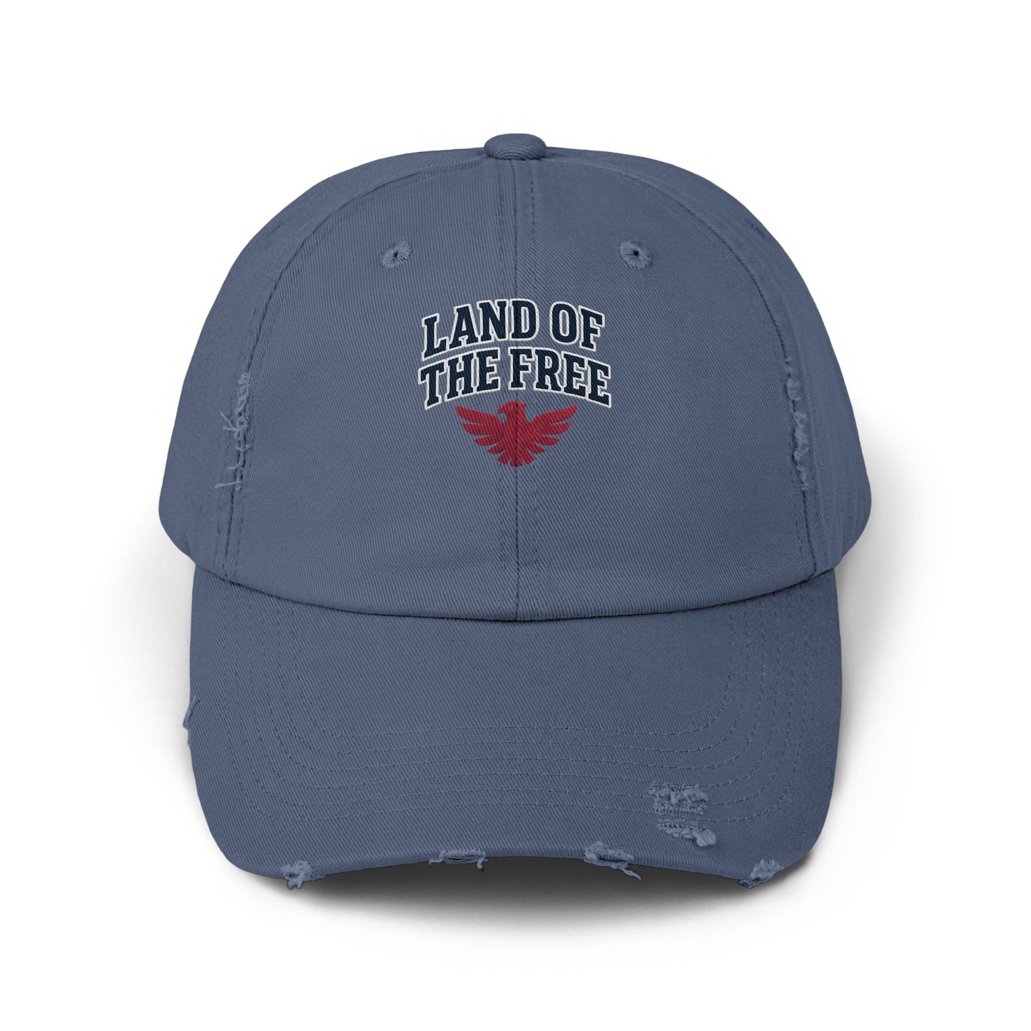 Land of the Free Embroidered Distressed Hat product type