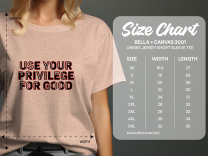 Use Your Privilege for Good Unisex Jersey Short Sleeve product