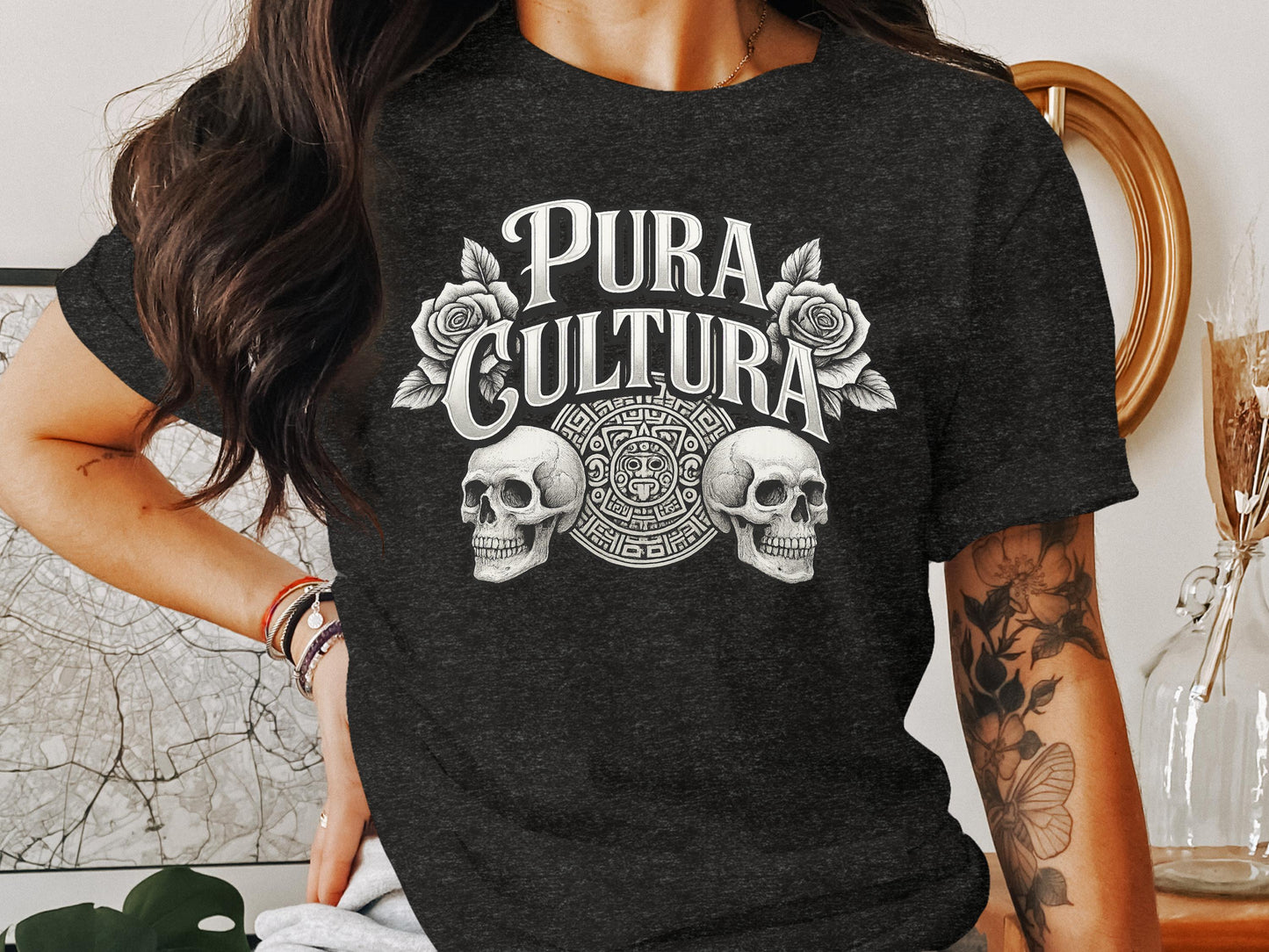 Pura Cultura Skull Design T-shirt product