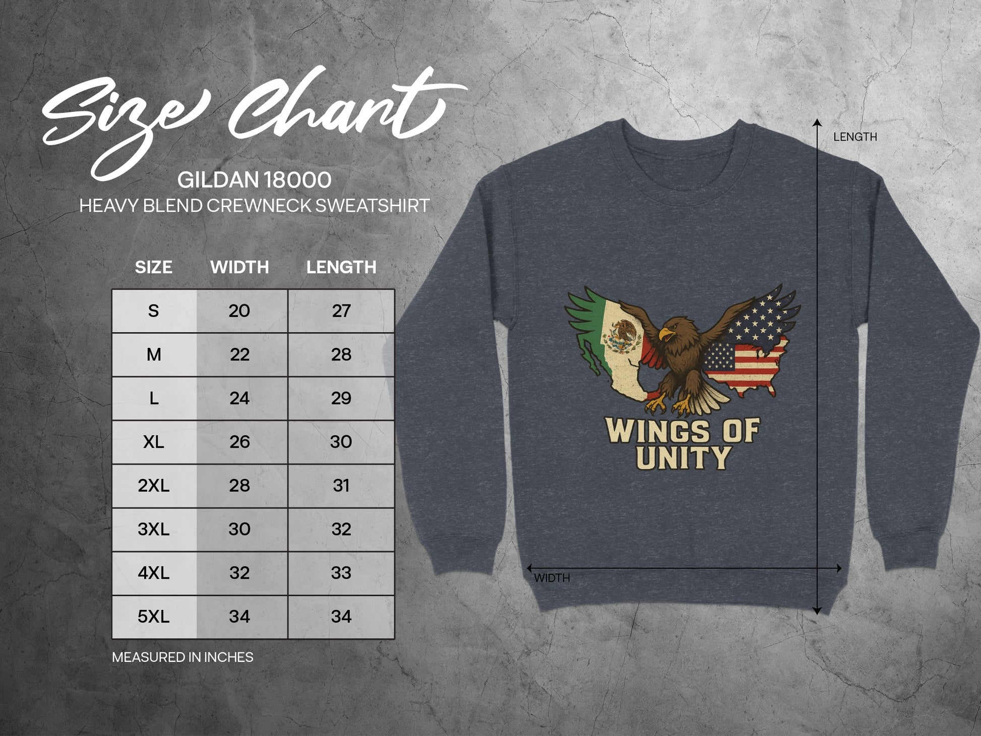 Wings of Unity Custom Print Sweatshirt garment product type
