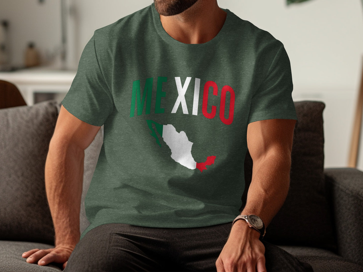 Mexico Map with Bold Lettering T-Shirt product