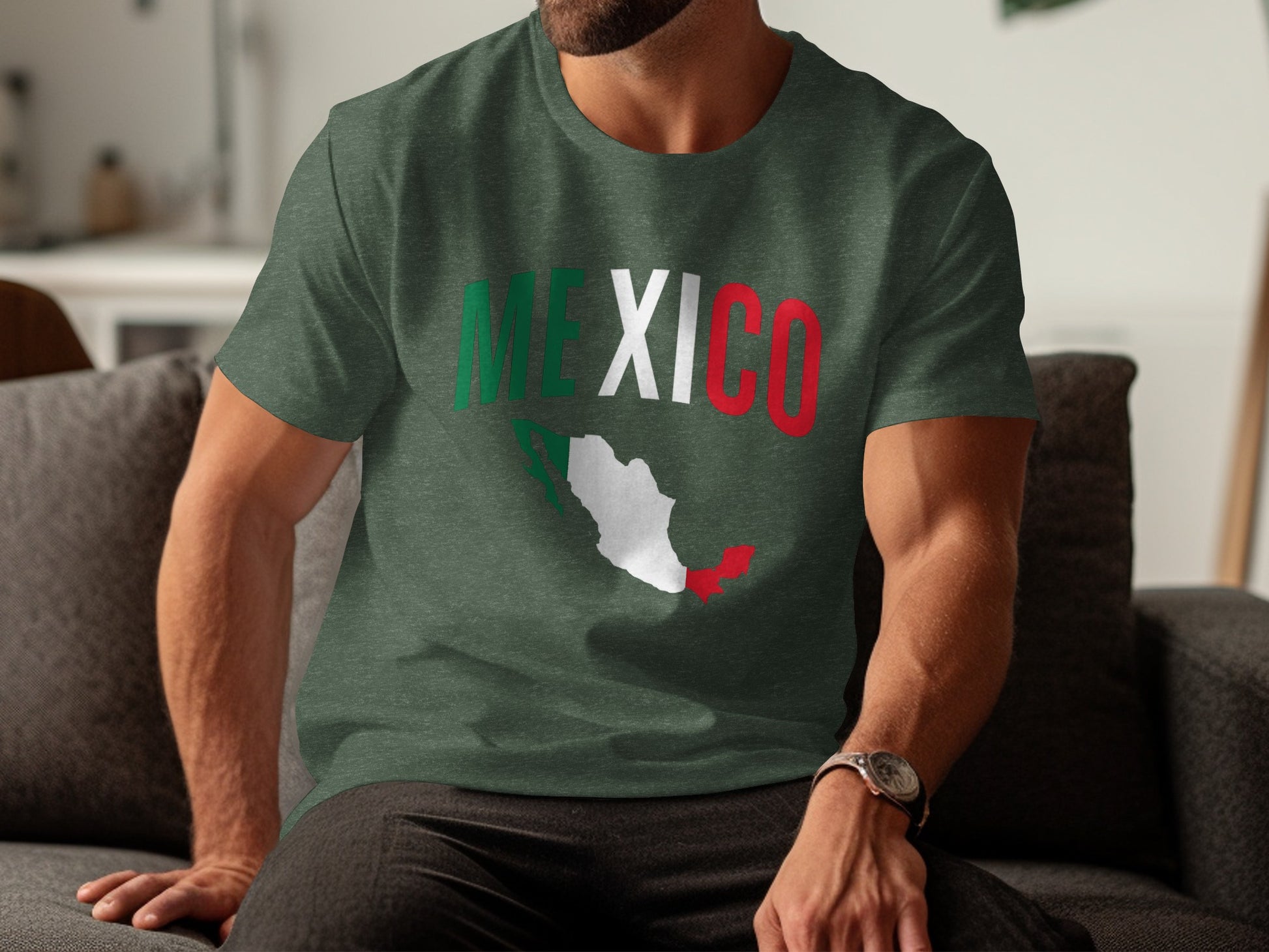 Mexico Map with Bold Lettering T-Shirt product
