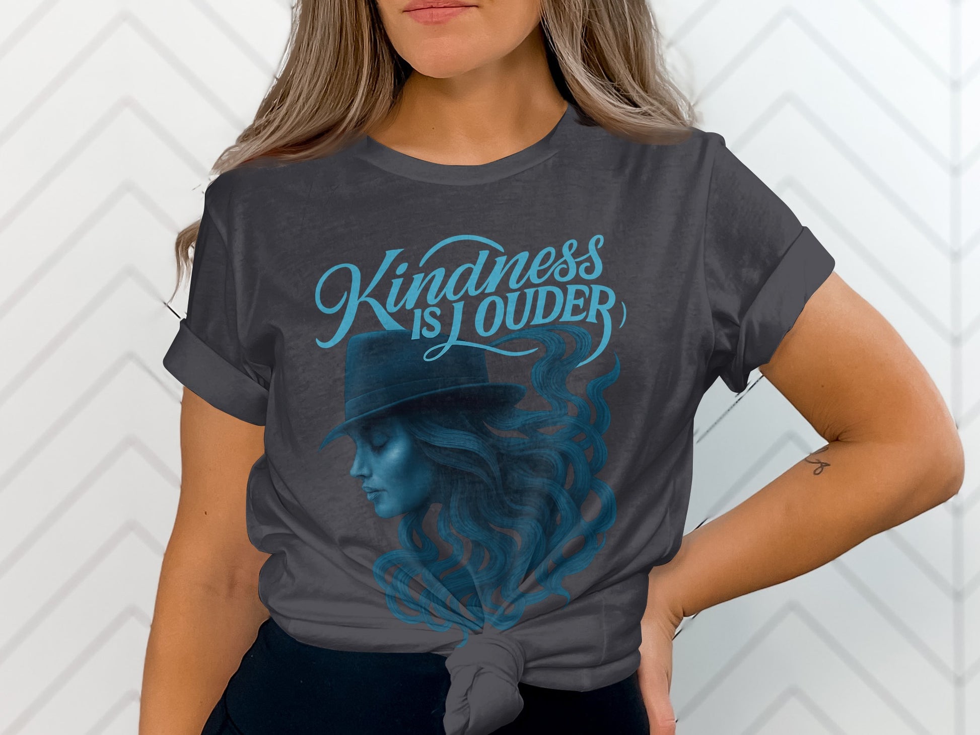 Kindness is Louder Graphic Tee with Stylish Design