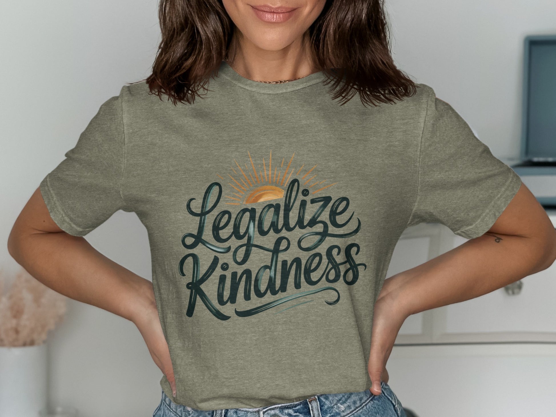 Legalize Kindness Sun Burst Graphic Tee product
