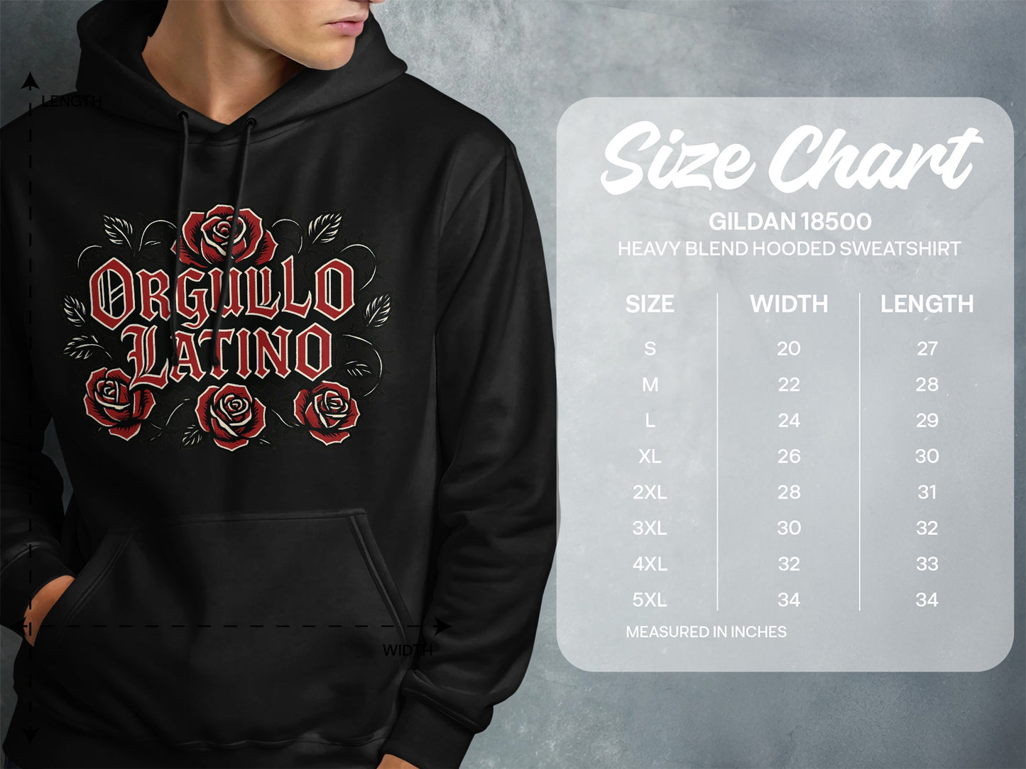 Orgullo Latino Graphic Hoodie Sweatshirt product type