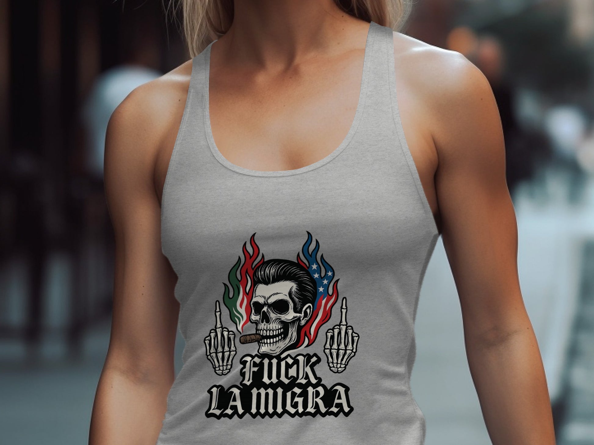 F*** La Migra Graphic Tank Top Stylish Casual product