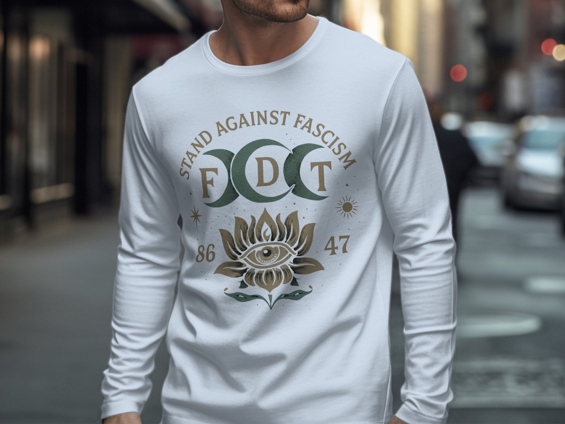 Stand Against Fascism FDT Long Sleeve Shirt Product