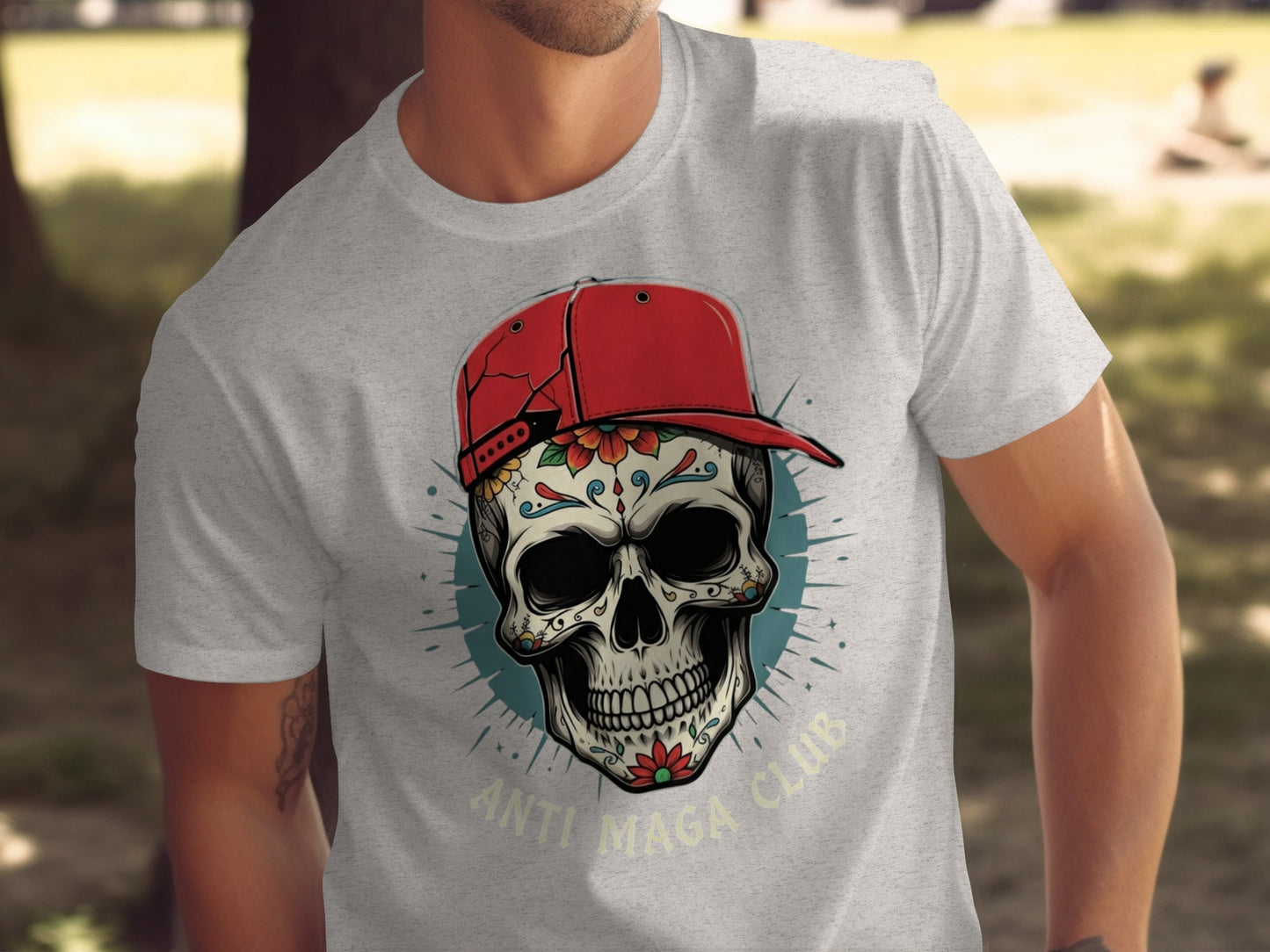 Anti Maga Club Skull Graphic T-Shirt product