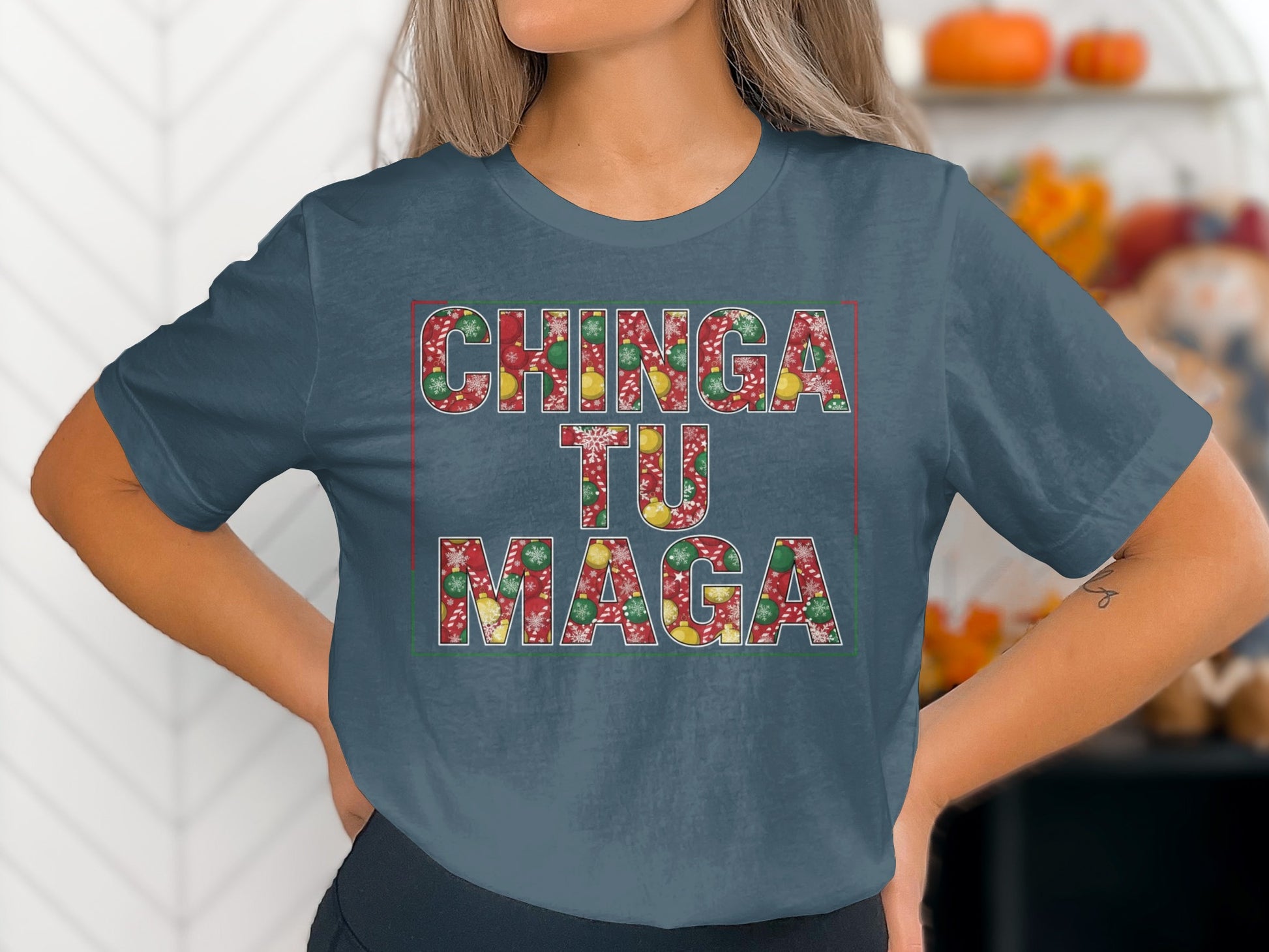 Chinga Tu Maga Graphic T-Shirt Casual Wear