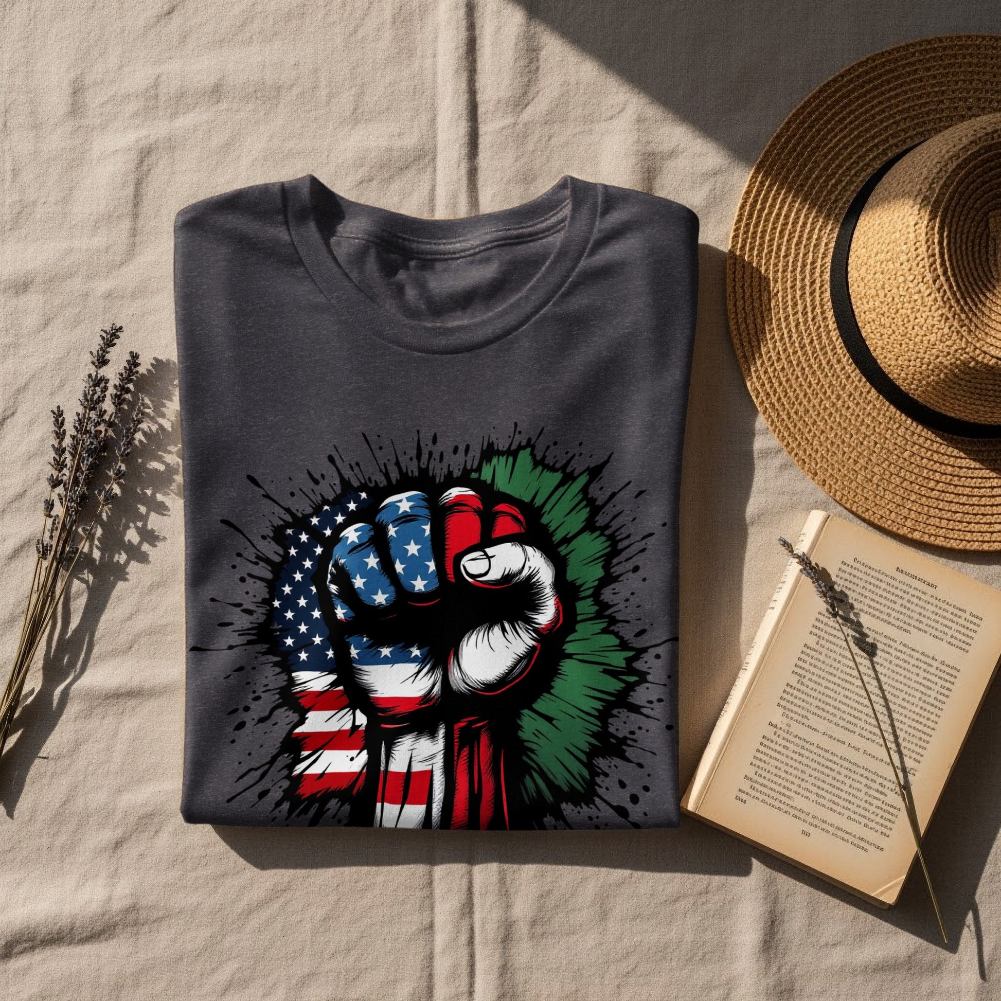 Powerful Unity Fist Graphic T-Shirt Apparel product type