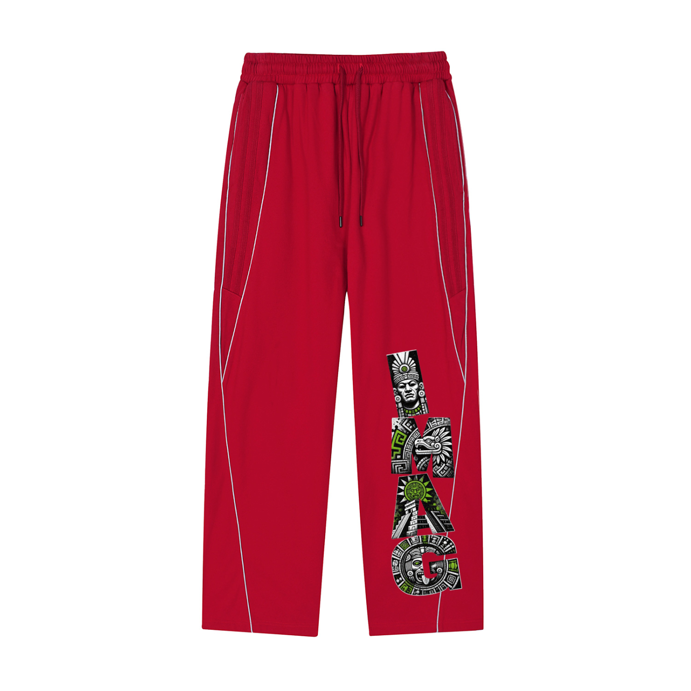 Reflection Striped Straight-Leg Sweatpants