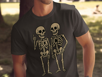 Skeletons with Message Graphic T-Shirt product type