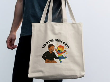 Fabulous From Birth Graphic Tote Bag product type