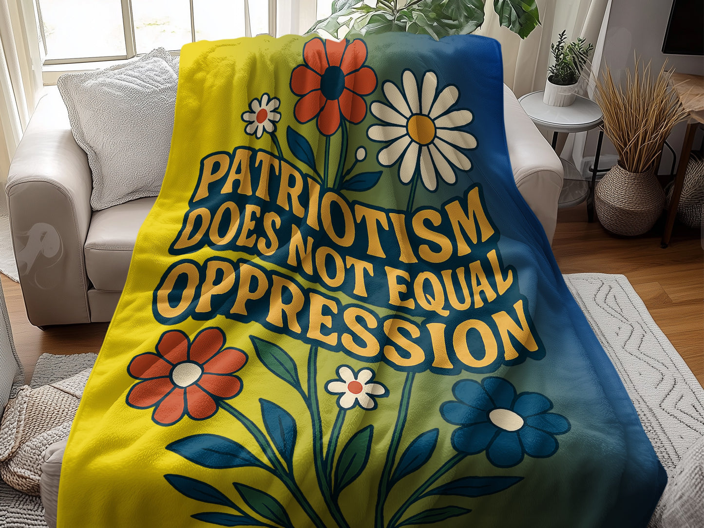 Patriotism Does Not Equal Oppression Blanket product