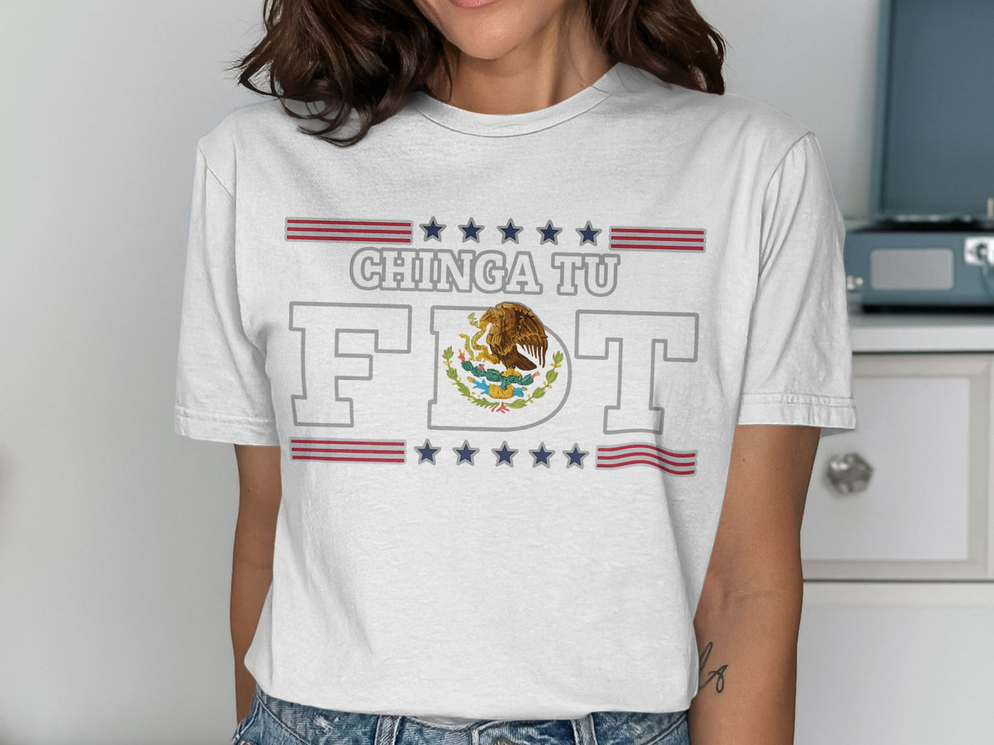 Chinga Tu F T-Shirt Mexican Design Graphic Shirt product
