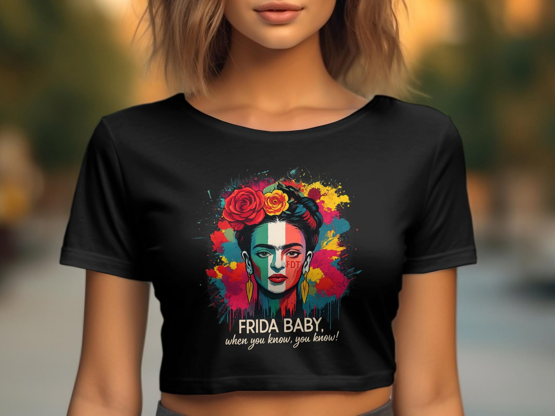 Frida Baby Artistic Print Crop Top product