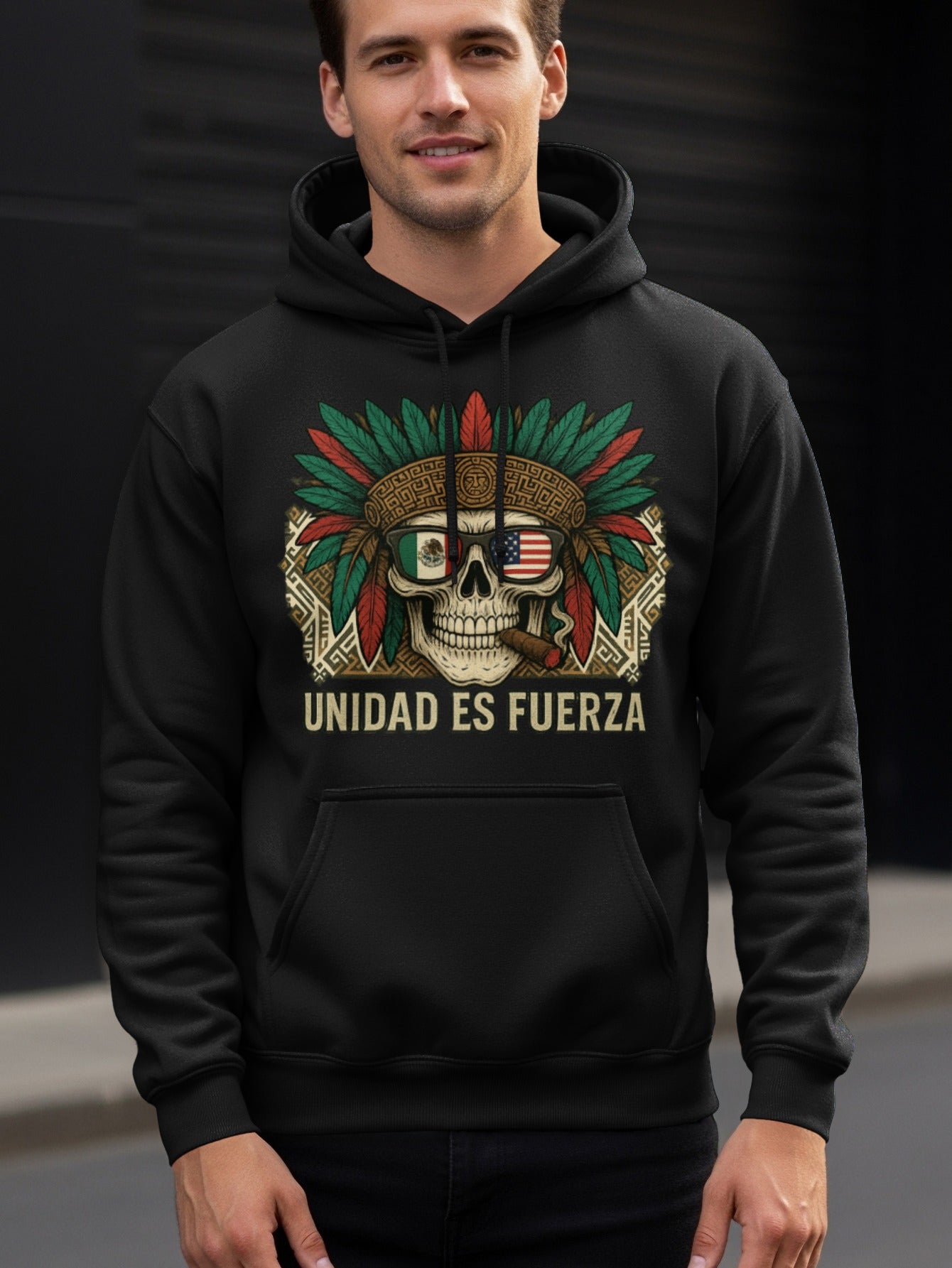 Unidad Es Fuerza Skull Graphic Hoodie Product