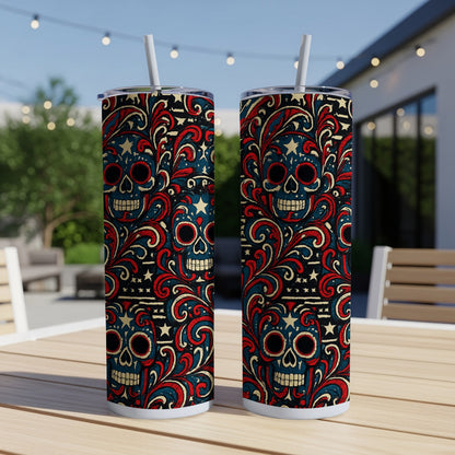 Vibrant Sugar Skull Design Insulated Tumbler product type