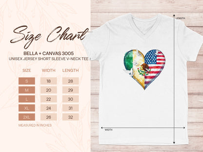 Unisex Jersey Short Sleeve V-Neck Tee Shirt product