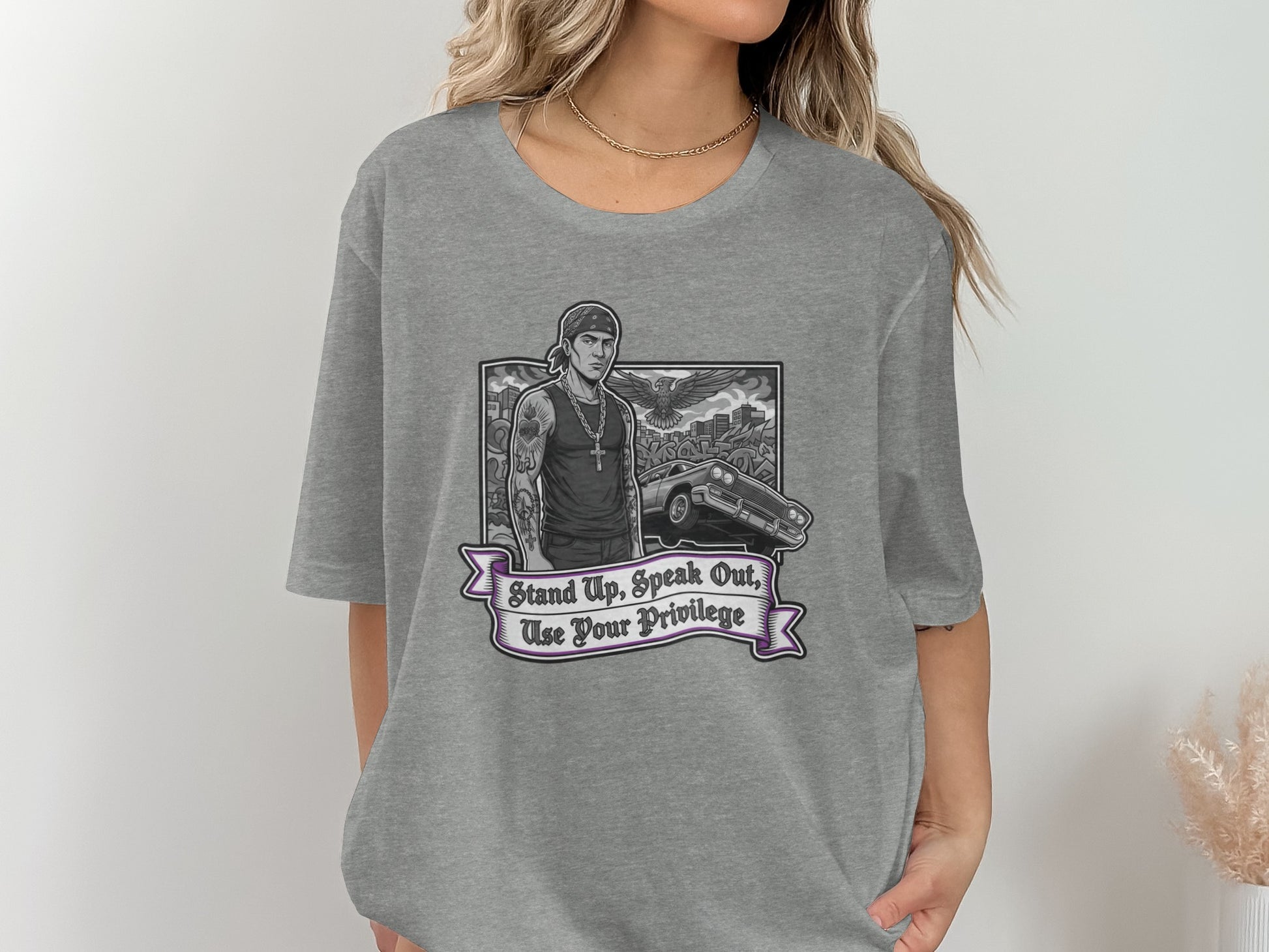 Stand Up Speak Out Use Your Privilege Graphic Tee