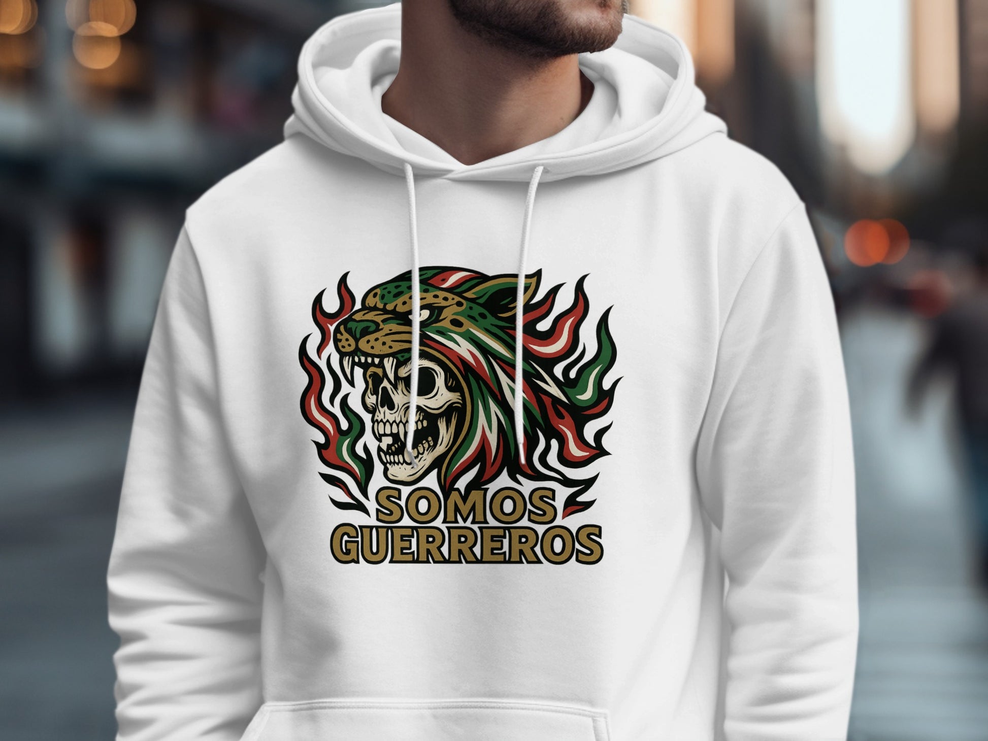 Somos Guerreros Skull Graphic Hoodie product