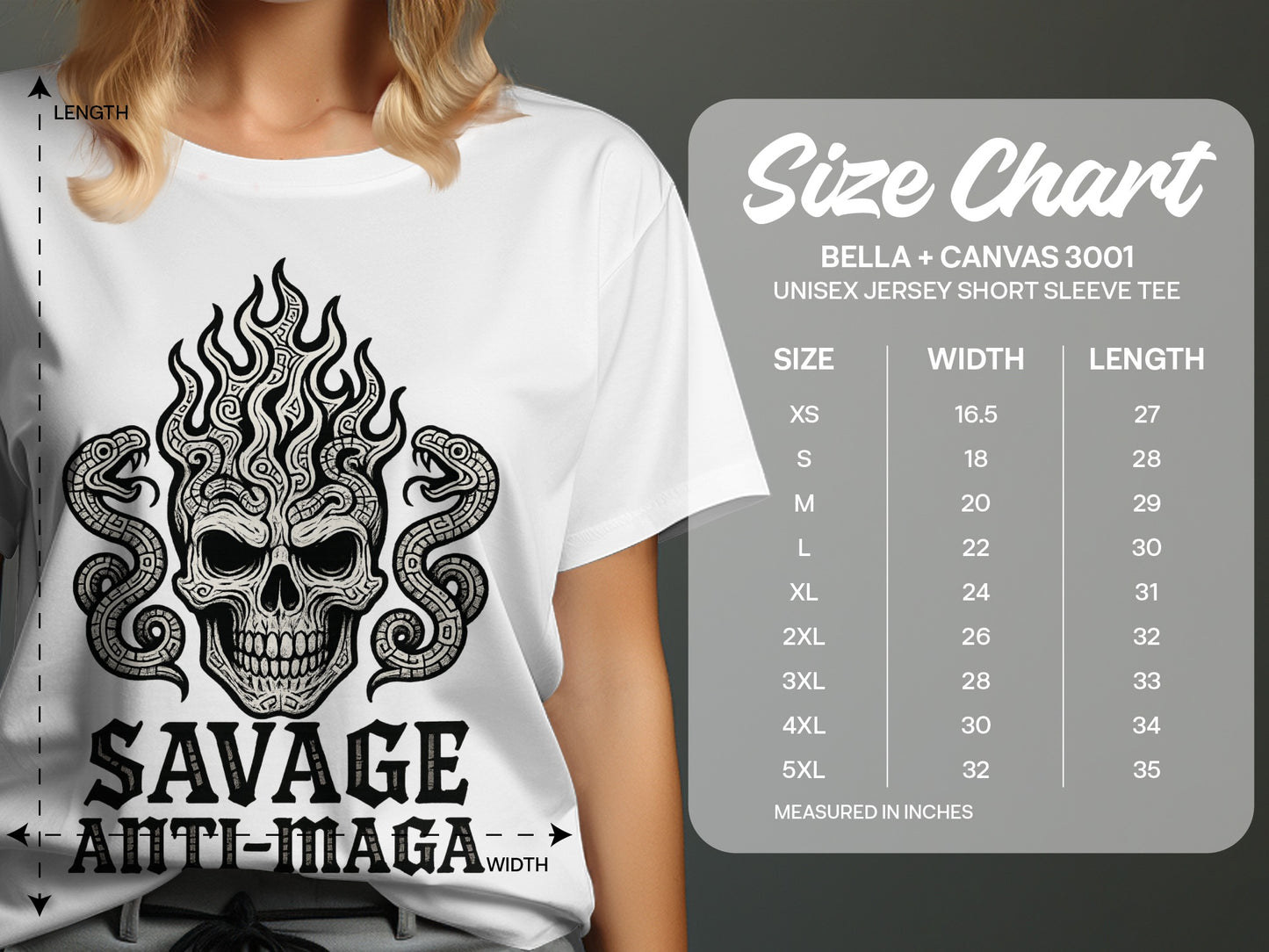 Savage Anti-Maga Design Short Sleeve Tee