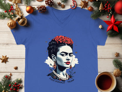 Frida Kahlo Anti-Trump Christmas Graphic Shirt