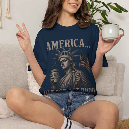 America Act Right Vintage Graphic Tee