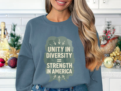 Unity Diversity Strength in America Long Sleeve product