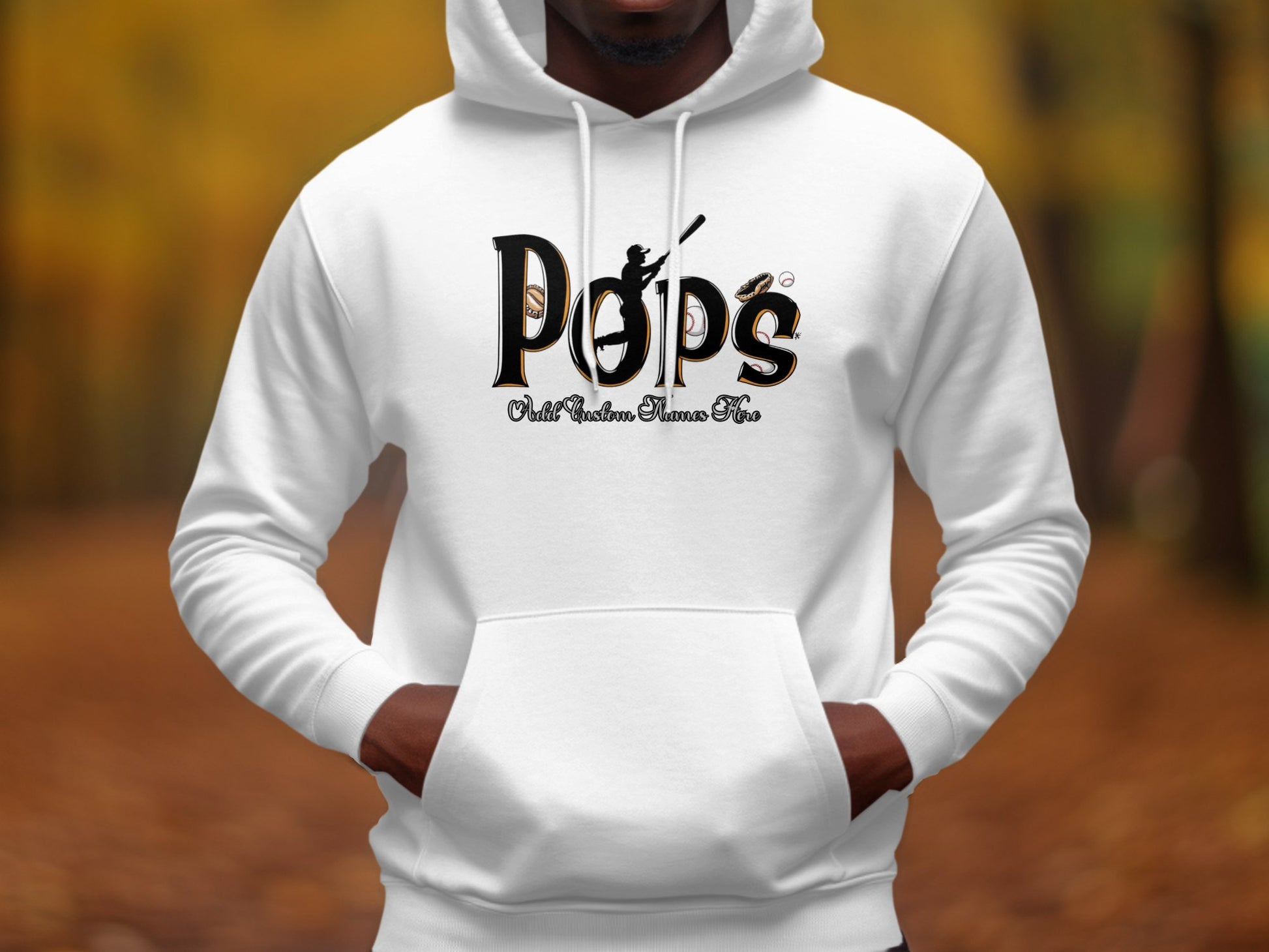 Pops Out Refund Flames & Gas White Hoodie product