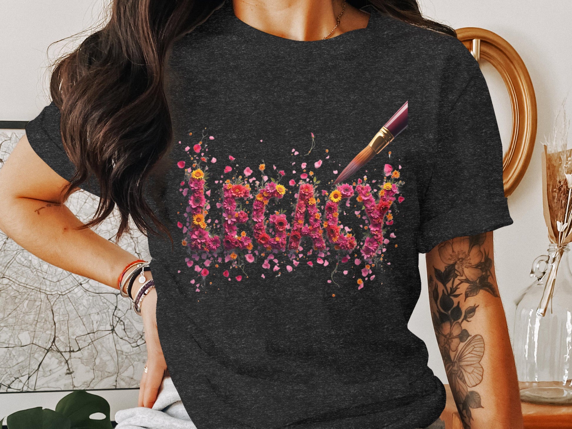 Artistic Legacy Floral Graphic T-shirt product