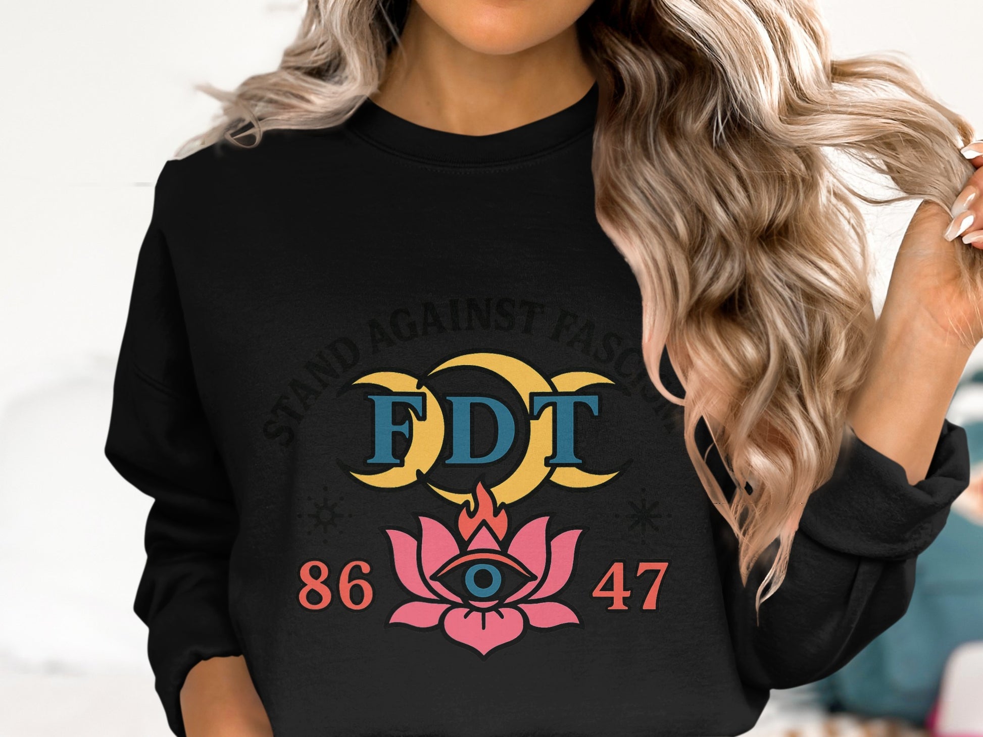 Stand Against Fascism FDT Eye Symbol Sweater product