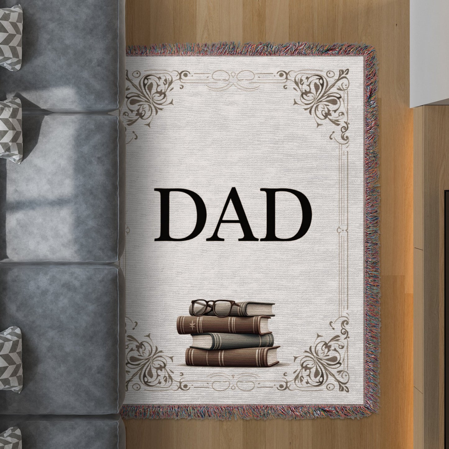 Classic Design Dad Bookshelf Accent Rug product
