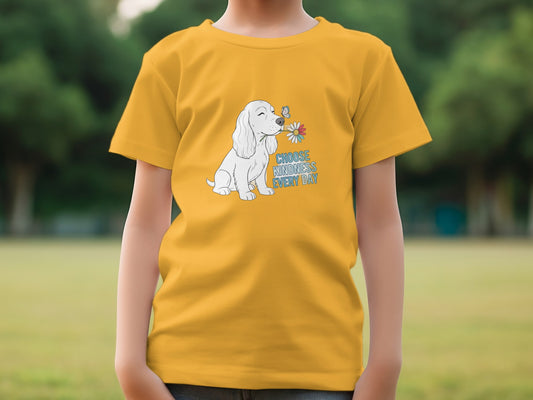 Choose Kindness Every Day Puppy Graphic T-shirt