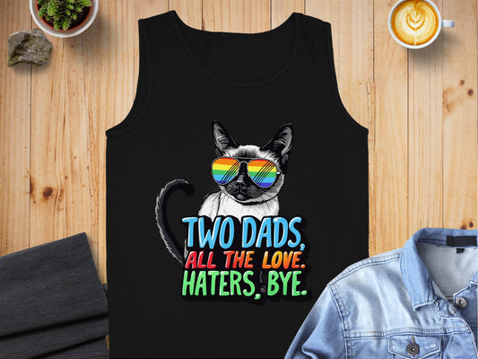 Two Dads All the Love Haters Bye Tank Top product type