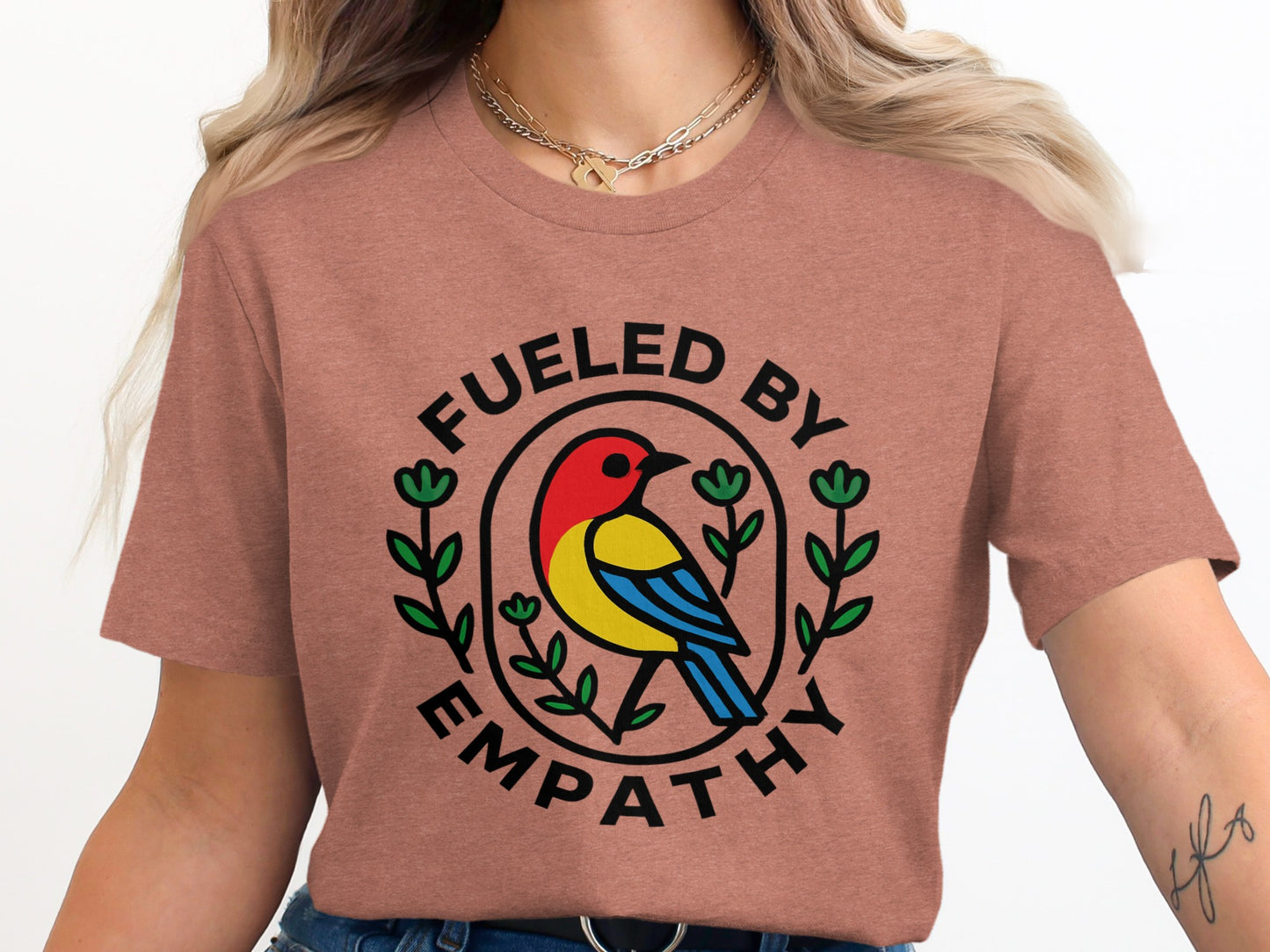 Fueled By Empathy Graphic Bird T-Shirt product