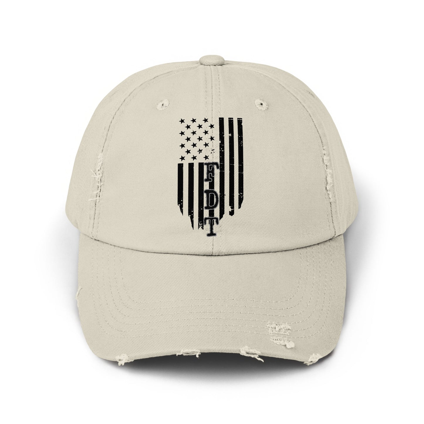 Distressed American Flag Design Custom Hat product