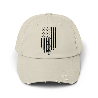 Distressed American Flag Design Custom Hat product