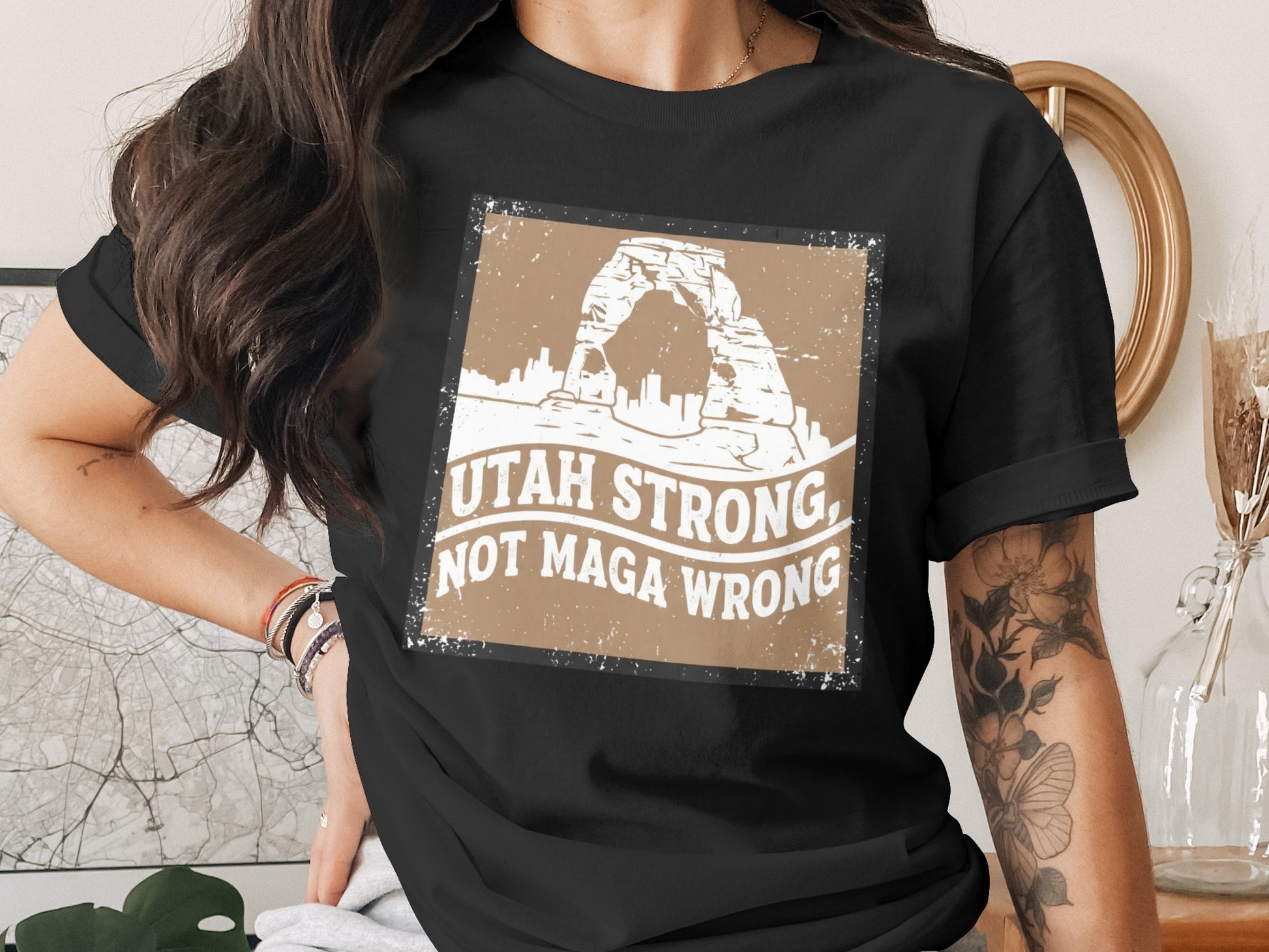 Unique Utah Strong Not MAGA Wrong Graphic Shirt product