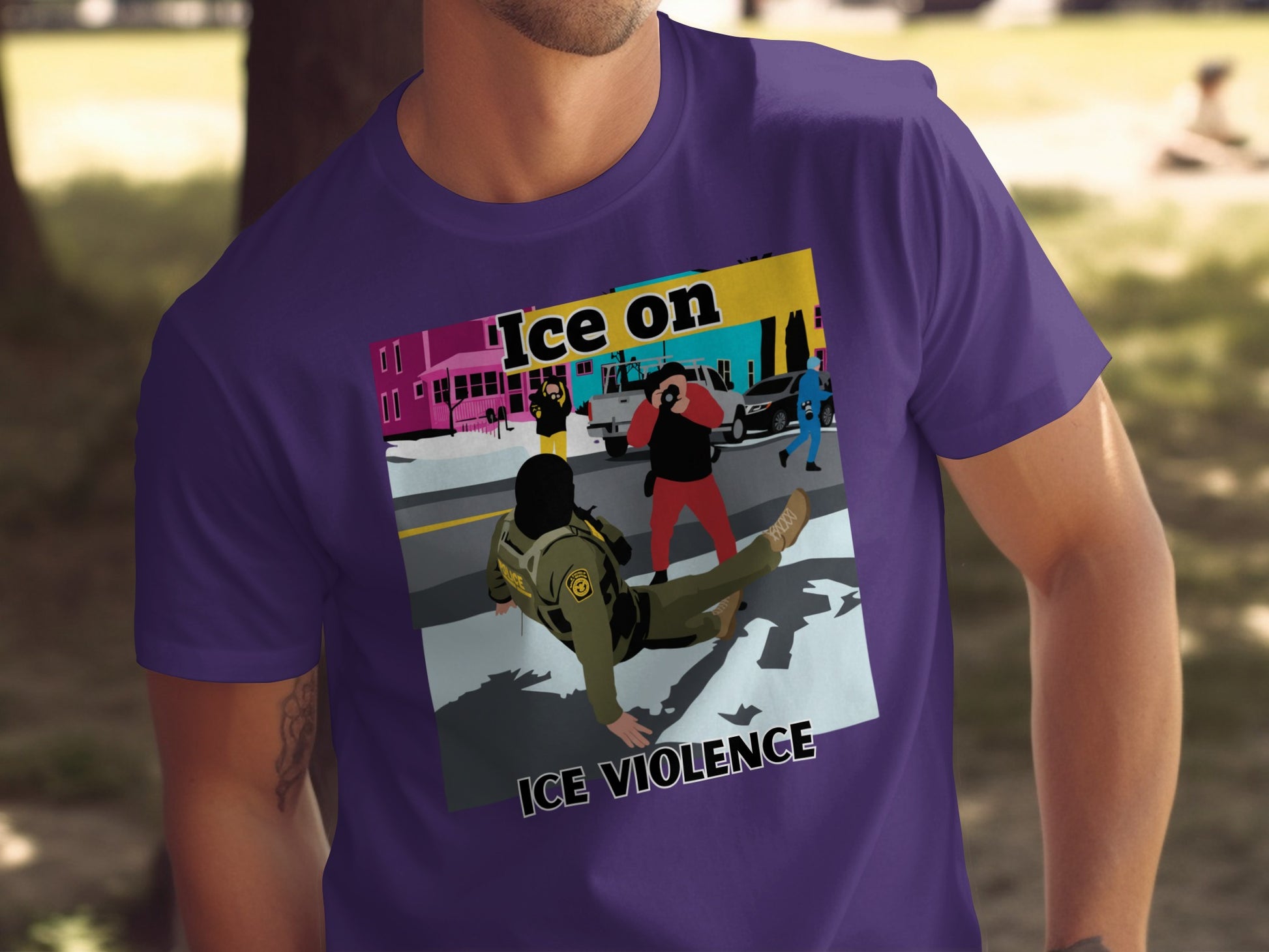 Ice on Ice Violence Graphic T-shirt