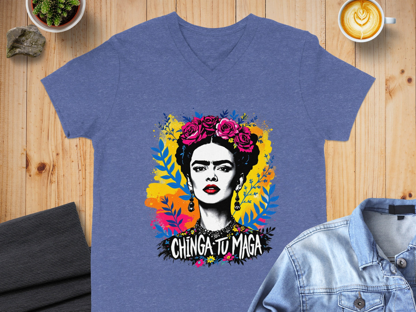 Chinga Tu Maga Graphic T-Shirt with Artistic Design