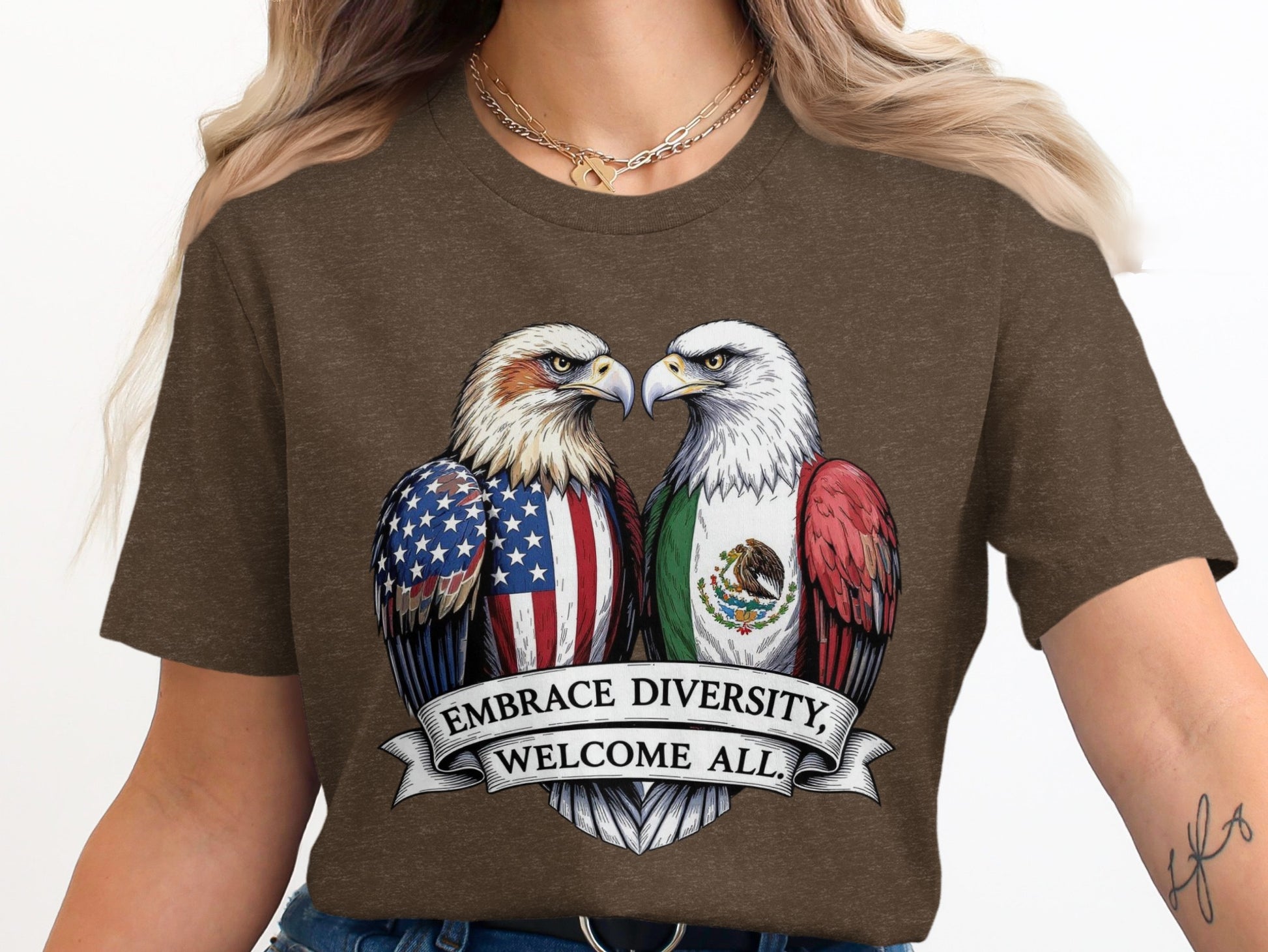 Embrace Diversity Welcome All Graphic T-Shirt product type