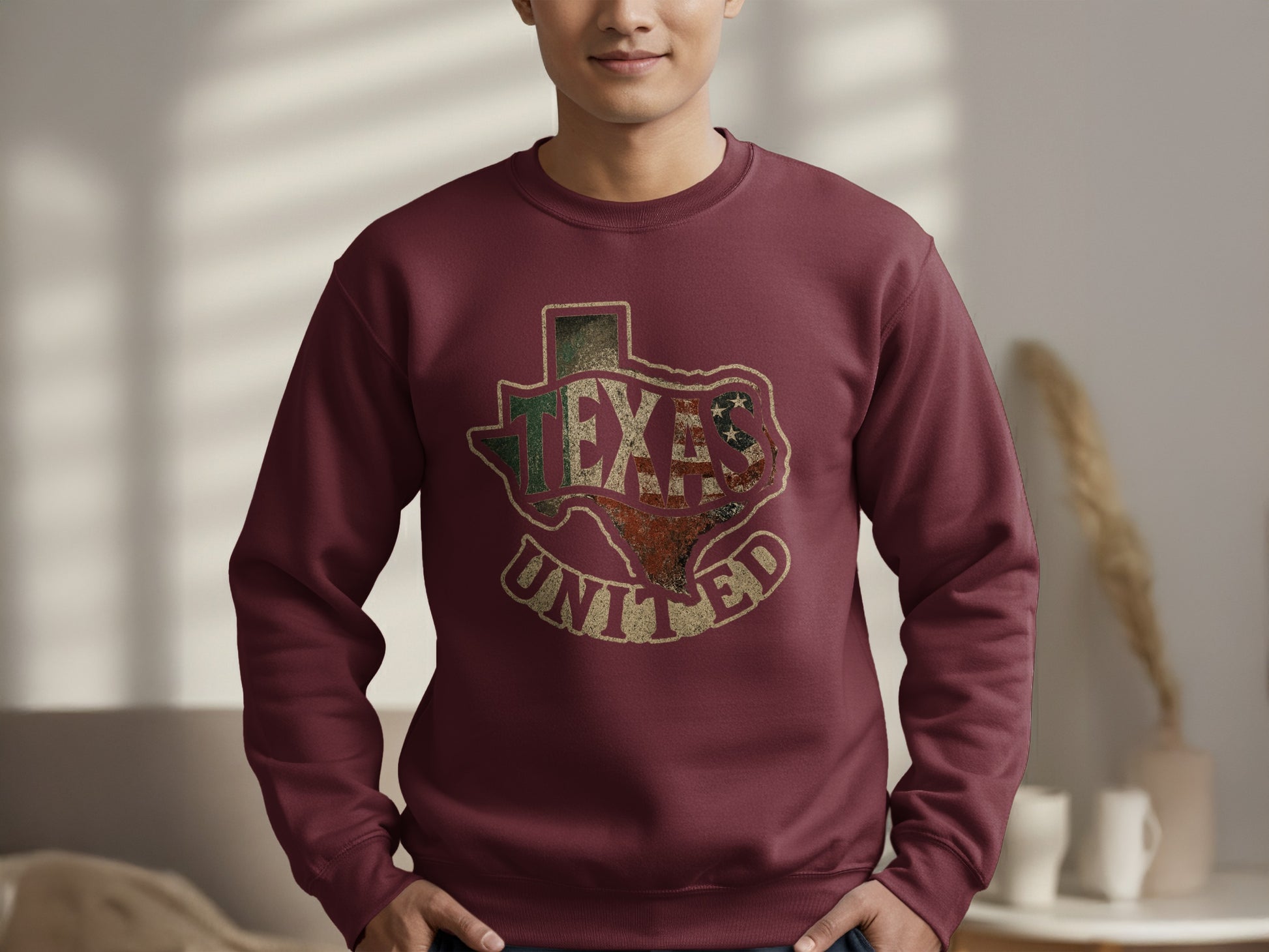 Texas United Graphic Texas Map Print Pullover product