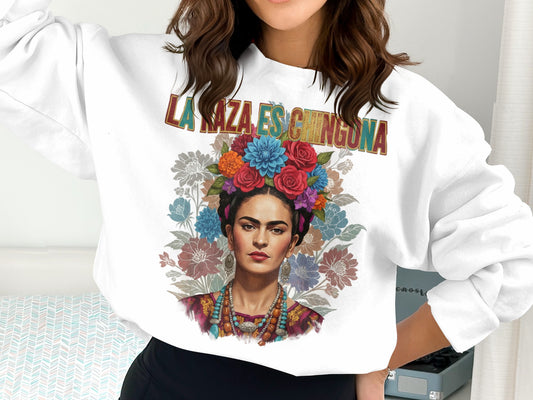 La Raza Es Chingona Graphic Sweatshirt
