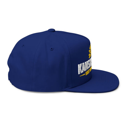 Kabacan High School Blue Snapback Hat with Sun Design