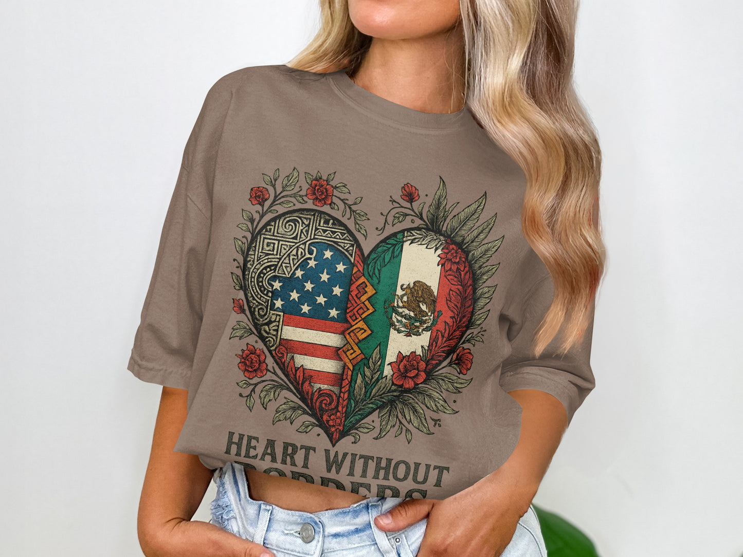 Heart Without Borders T-shirt for Global Unity