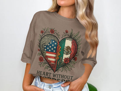 Heart Without Borders T-shirt for Global Unity